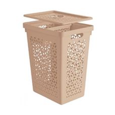 CESTO MULTIUSO ORGANIZ 55L C/TAMPA CAPPUCINO M