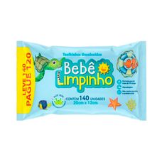 TOALHA UMEDECIDA BEBE LIMPINHO C/140UN