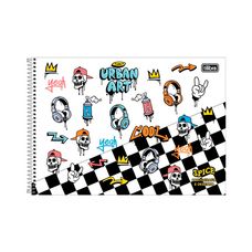 Caderno Cartografia e Desenho C/D Spice 80F - Tilibra - Capas Sortidas