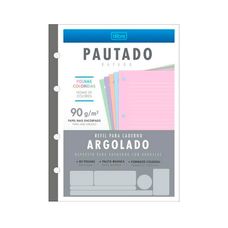 Refil para Caderno Argolado Colegial Tiliflex 80F cores - Tilibra