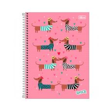 Caderno Espiral C/D Universitário 20x1 Spice Fem 320F - Tilibra - Capas Sortidas