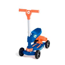 Patinete Infantil Com Banquinho Calesita Azul