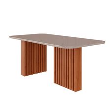 Mesa de Jantar Ester 1,80 Retangular Cinamomo/Off White - Cimol Móveis