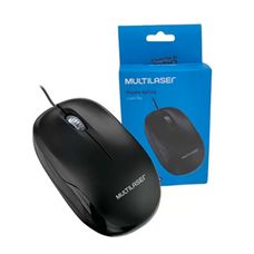 Mouse Óptico com Fio Multilaser Box MO255 USB – Preto