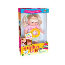 Boneca Angelina Girls Aprendendo Inglês Loira - Milk Brinquedos