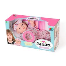 Boneca Pepita com Sons de Bebê - Milk Brinquedos