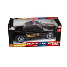 Pick-Up Texas Polícia Preto - Brinquedos Lummar