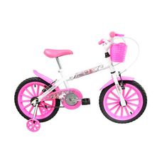 BICICLETA ARO 16 TK3 TRACK BRANCO/ROSA