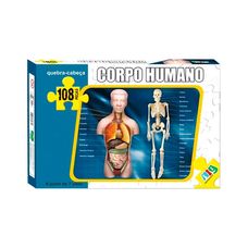 Quebra Cabeça Corpo Humano 108 Peças - Nig Brinquedos