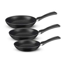 CONJ C/3 FRIGIDEIRAS FRANC BASIC PRETO 0244900
