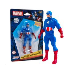 Boneco Marvel Capitão América 9,5cm - All Seasons Brinquedos