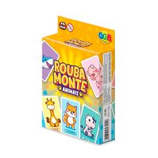 Jogo de Cartas Rouba Monte Animais - GGB Brinquedos