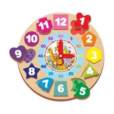 Brinquedo Relógio Educativo Números e Formas - GGB Brinquedos