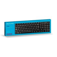 Teclado com Fio Multi TF100 USB Compacto Slim 120cm - Preto