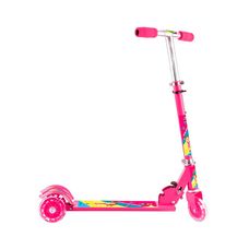 Patinete Dobrável 3 Rodas Com Luz e Freio Traseiro Até 50kg - Art Brink
