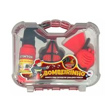 Maleta Infantil Bombeirinho Com 4 Peças - Pakitoys
