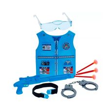 Colete Kit Policial Boy Com 6 Acessórios - Art Brink