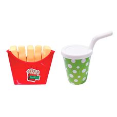 Kit Lanchinho 2 Peças Batata Frita e Suco - Art Brink