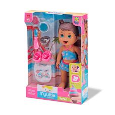 Boneca My Little Collection Morena Verão com Acessórios - Divertoys