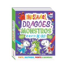 LIVRO COLORIR E MONTAR: UNICORNIOS,BICHOS-PREGUICA