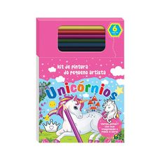 KIT DE PINTURA DO PEQUENO ARTISTA: UNICORNIOS