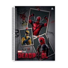 CADERNO UNIV.C/D 20X1 320F DEADPOOL
