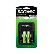 Carregador de Pilhas AA/AAA Rayovac USB SM-4 com 2 Pilhas