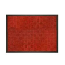 TAPETE FENICE LISO 69X39CM VERMELHO