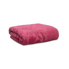 TOALHA BANHO 68X140CM VELVET FLOWER VINHO SECO