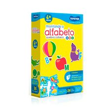 Quebra-Cabeça Educativo Montando o Alfabeto 26 Peças - Toyster
