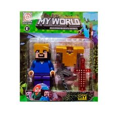 BONECO CARTELA MINECRAFT ACESSORIOS 201713