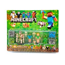 BONECO CARTELA MINECRAFT ACESSORIOS 8PCS 75817