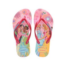 Chinelo Havaianas Kids Slim Princess Rosa Glow 35/36