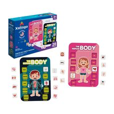 Jogo Aprendendo Inglês Partes do Corpo Humano 20 Peças - Xalingo