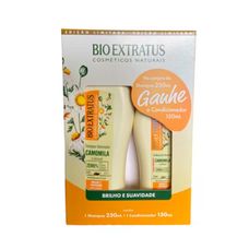 Kit Shampoo 250ml + Condicionador 150ml Bio Extratus Camomila e Girassol