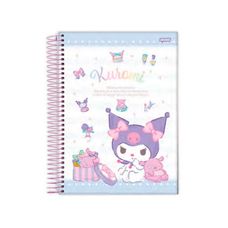 Caderno Espiral Universitário Capa Dura 15x1 Kuromi 240 Folhas - Jandaia - Capas Sortidas