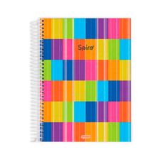 Caderno Espiral Universitário Capa Dura 15x1 Spiro 240 Folhas - Jandaia - Capas Sortidas