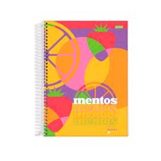 Caderno Espiral Universitário Capa Dura 10x1 Mentos 160 Folhas - Jandaia - Capas Sortidas