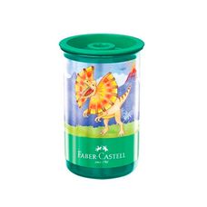 Apontador de Lápis com Depósito Dinossauro Azul Faber-Castell