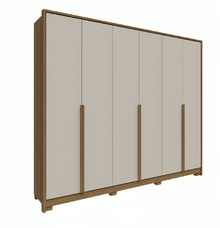 Guarda Roupa Casal 6 Portas Rimo New Guarapari Jequitibá/Off White