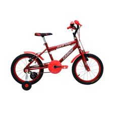 BICICLETA ARO 16 MTB REB MASC RACER KIDS PTO/VERM