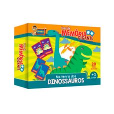 Jogo da Memória 20 Peças Gigante Dinossauros - Uriarte