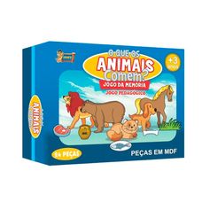 Jogo da Memória 24 Peças O que os Animais Comem? - Uriarte