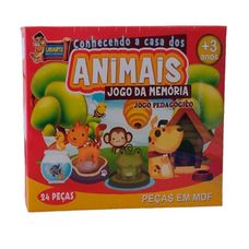 Jogo da Memória 24 Peças Conhecendo a Casa dos Animais - Uriarte