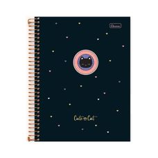 CADERNO UNIV.C/D 20X1 320F CUTE CAT