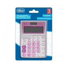 CALCULADORA BOLSO TC04 ROSA BL