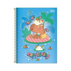 Caderno Espiral Universitário Capa Dura 1x1 Capyclub 80 Folhas - Tilibra - Capas Sortidas
