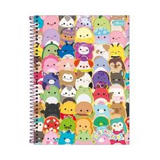 Caderno Espiral Universitário Capa Dura 1x1 Squishmallows 80 Folhas - Tilibra - Capas Sortidas