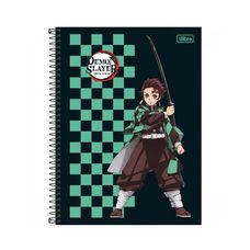 Caderno Espiral Universitário Capa Dura 16x1 Demon Slayer 256 Folhas - Tilibra - Capas Sortidas