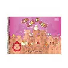 Caderno Espiral Cartografia e Desenho Capa Dura Capyclub 80 Folhas - Tilibra - Capas Sortidas